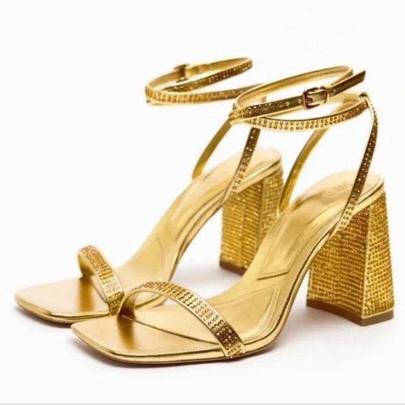 Zara High (3-3.9 in) Heel Height Block Heels Size 9 - Picture 1 of 12
